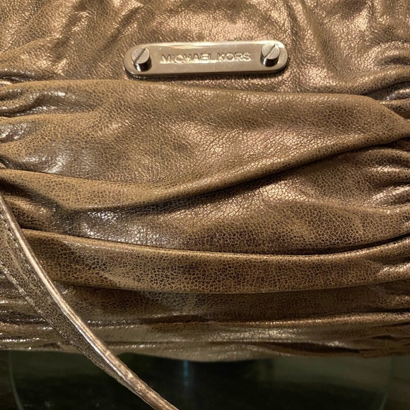 Michael Kors Metallic Bronze Clutch - Picture 2 of 5